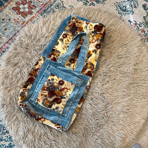 Vintage 1970s terry cloth handmade bag - Picture 9 of 10